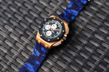 Load image into Gallery viewer, AUDEMARS PIGUET ROYAL OAK OFFSHORE 44MM STRAP - OCEAN CAMO RUBBER
