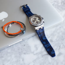 Load image into Gallery viewer, OCEAN CAMO RUBBER STRAP FOR AUDEMARS PIGUET ROYAL OAK OFFSHORE 42MM TANG BUCKLE