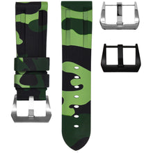 Load image into Gallery viewer, RUBBER STRAP FOR PANERAI LUMINOR - GREEN CAMO
